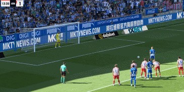 半场：马竞1-1阿拉维斯，朱利亚诺-西蒙尼破门，瑟洛特送点